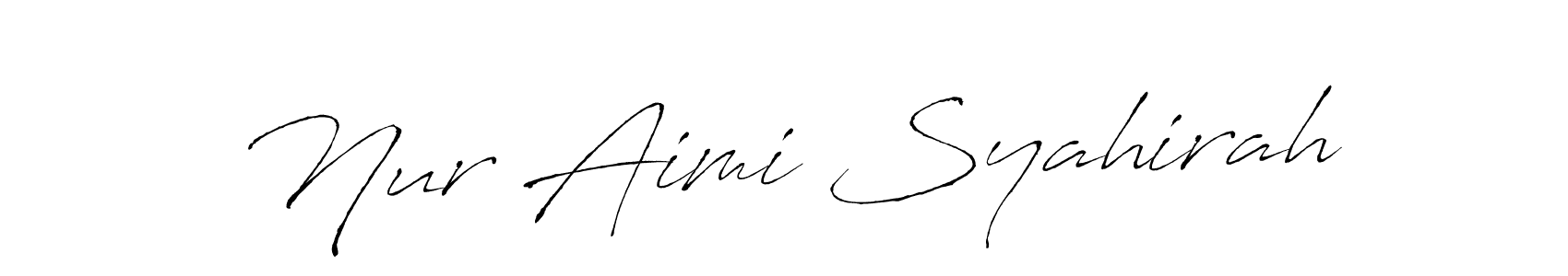 You should practise on your own different ways (Antro_Vectra) to write your name (Nur Aimi Syahirah) in signature. don't let someone else do it for you. Nur Aimi Syahirah signature style 6 images and pictures png