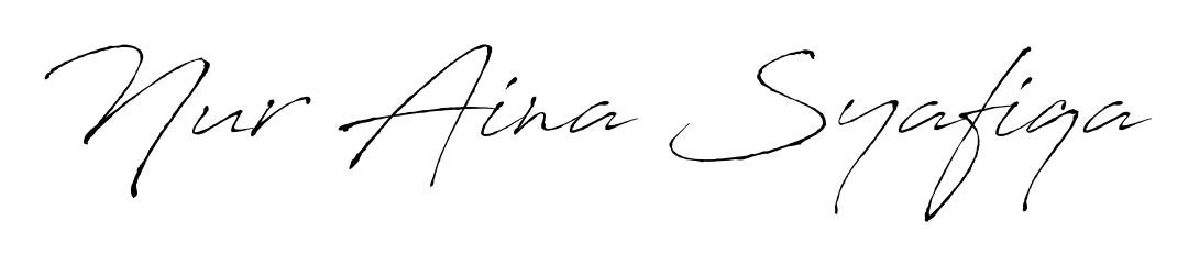 The best way (Antro_Vectra) to make a short signature is to pick only two or three words in your name. For converting this name Nur Aina Syafiqa. Nur Aina Syafiqa signature style 6 images and pictures png