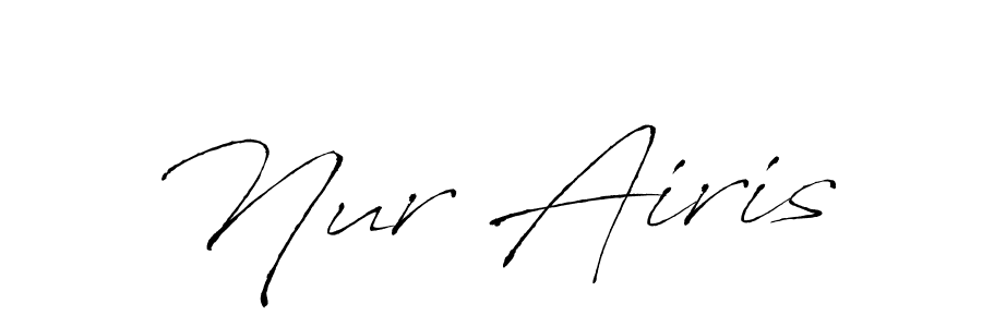 The best way (Antro_Vectra) to make a short signature is to pick only two or three words in your name. The name Nur Airis include a total of six letters. For converting this name. Nur Airis signature style 6 images and pictures png