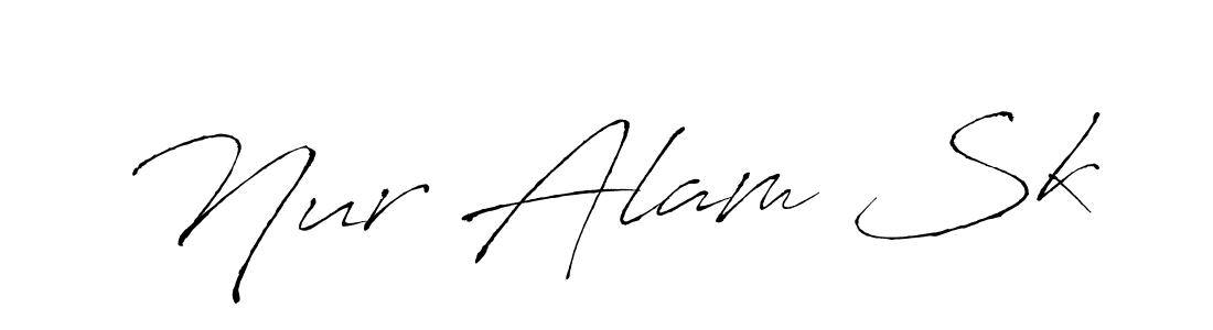 How to make Nur Alam Sk signature? Antro_Vectra is a professional autograph style. Create handwritten signature for Nur Alam Sk name. Nur Alam Sk signature style 6 images and pictures png