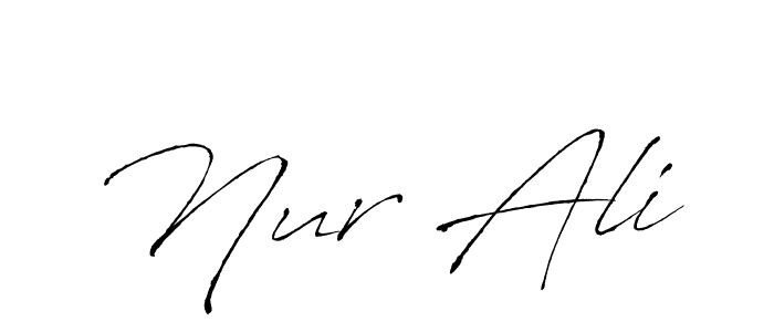 Use a signature maker to create a handwritten signature online. With this signature software, you can design (Antro_Vectra) your own signature for name Nur Ali. Nur Ali signature style 6 images and pictures png