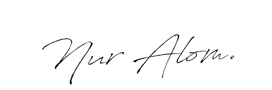 Also we have Nur Alom. name is the best signature style. Create professional handwritten signature collection using Antro_Vectra autograph style. Nur Alom. signature style 6 images and pictures png