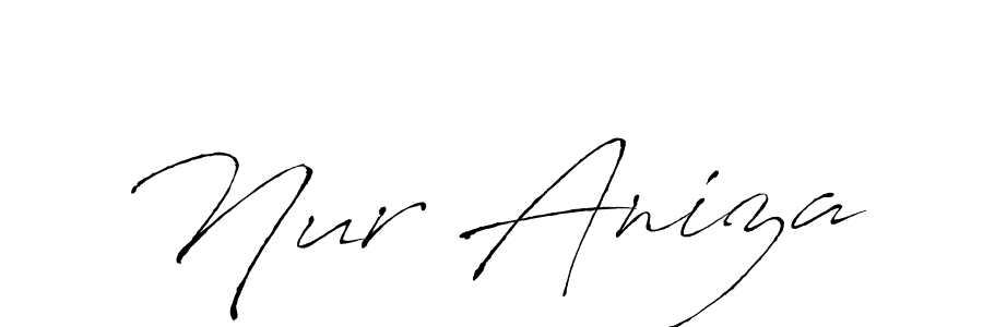 This is the best signature style for the Nur Aniza name. Also you like these signature font (Antro_Vectra). Mix name signature. Nur Aniza signature style 6 images and pictures png