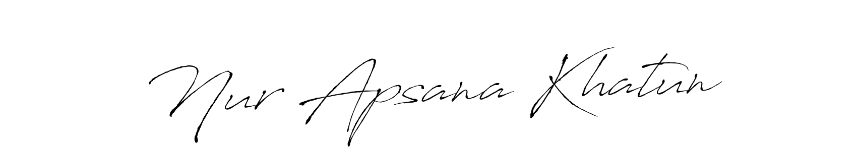 Nur Apsana Khatun stylish signature style. Best Handwritten Sign (Antro_Vectra) for my name. Handwritten Signature Collection Ideas for my name Nur Apsana Khatun. Nur Apsana Khatun signature style 6 images and pictures png