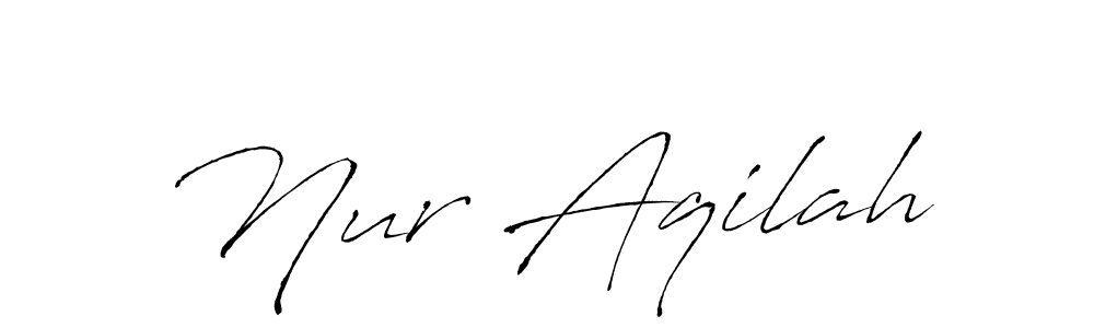 Also You can easily find your signature by using the search form. We will create Nur Aqilah name handwritten signature images for you free of cost using Antro_Vectra sign style. Nur Aqilah signature style 6 images and pictures png