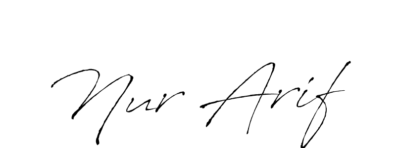 How to make Nur Arif signature? Antro_Vectra is a professional autograph style. Create handwritten signature for Nur Arif name. Nur Arif signature style 6 images and pictures png