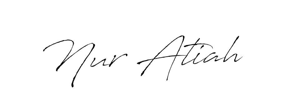 This is the best signature style for the Nur Atiah name. Also you like these signature font (Antro_Vectra). Mix name signature. Nur Atiah signature style 6 images and pictures png