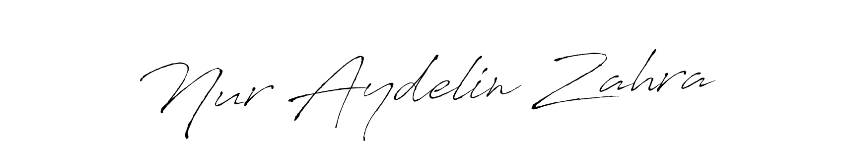 Design your own signature with our free online signature maker. With this signature software, you can create a handwritten (Antro_Vectra) signature for name Nur Aydelin Zahra. Nur Aydelin Zahra signature style 6 images and pictures png