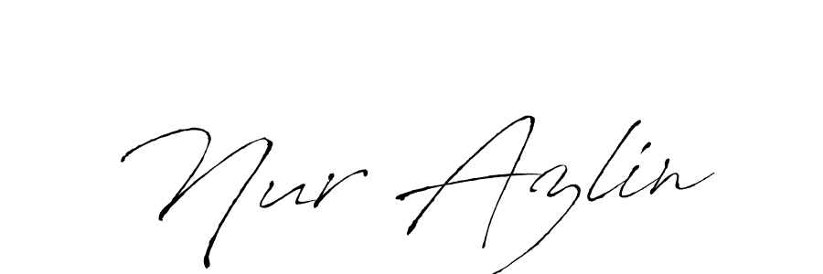 Nur Azlin stylish signature style. Best Handwritten Sign (Antro_Vectra) for my name. Handwritten Signature Collection Ideas for my name Nur Azlin. Nur Azlin signature style 6 images and pictures png