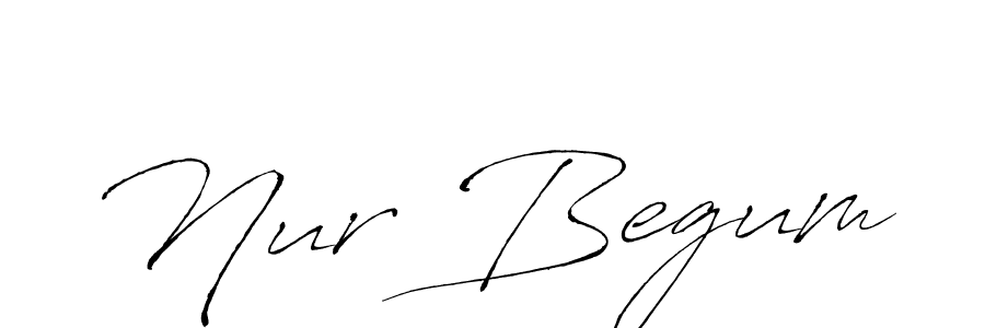 Also we have Nur Begum name is the best signature style. Create professional handwritten signature collection using Antro_Vectra autograph style. Nur Begum signature style 6 images and pictures png