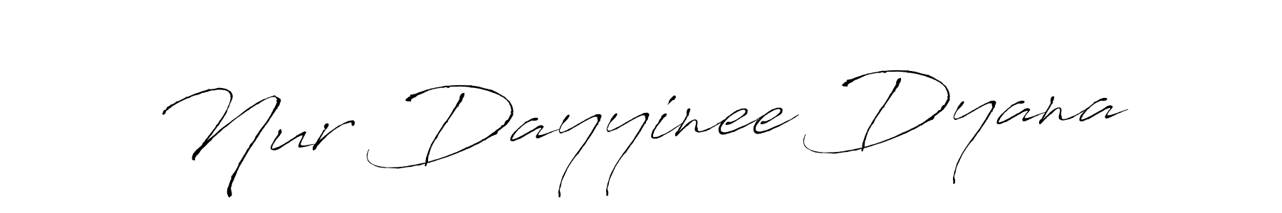 Nur Dayyinee Dyana stylish signature style. Best Handwritten Sign (Antro_Vectra) for my name. Handwritten Signature Collection Ideas for my name Nur Dayyinee Dyana. Nur Dayyinee Dyana signature style 6 images and pictures png