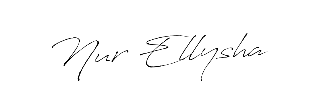 Once you've used our free online signature maker to create your best signature Antro_Vectra style, it's time to enjoy all of the benefits that Nur Ellysha name signing documents. Nur Ellysha signature style 6 images and pictures png