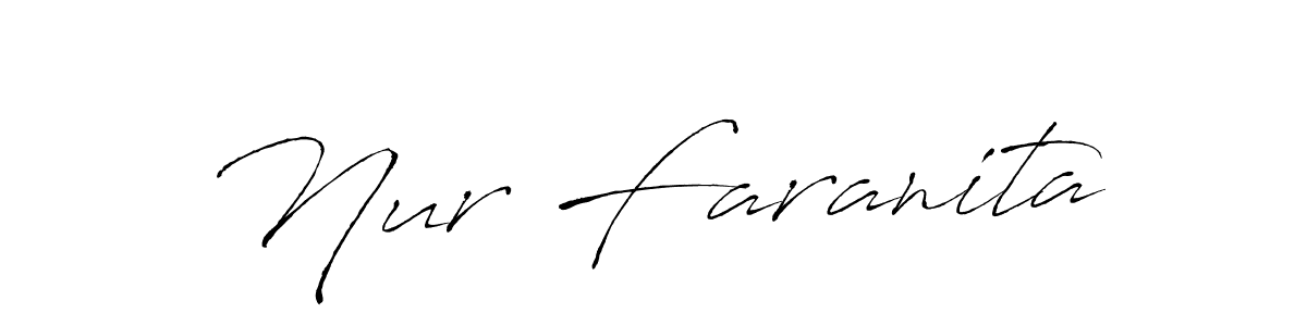 You should practise on your own different ways (Antro_Vectra) to write your name (Nur Faranita) in signature. don't let someone else do it for you. Nur Faranita signature style 6 images and pictures png