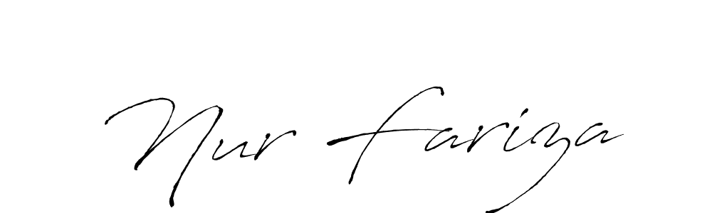 Also we have Nur Fariza name is the best signature style. Create professional handwritten signature collection using Antro_Vectra autograph style. Nur Fariza signature style 6 images and pictures png