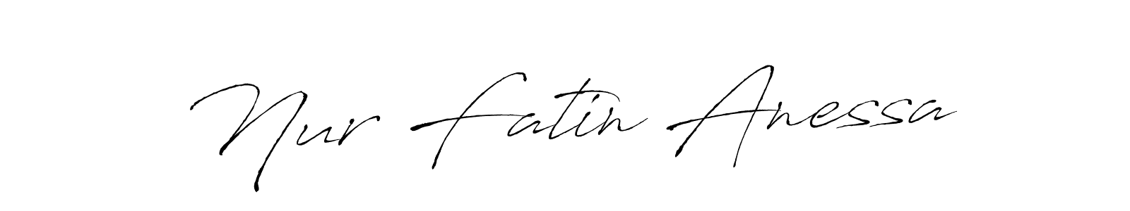 Similarly Antro_Vectra is the best handwritten signature design. Signature creator online .You can use it as an online autograph creator for name Nur Fatin Anessa. Nur Fatin Anessa signature style 6 images and pictures png