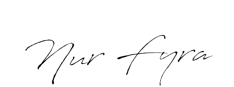 You should practise on your own different ways (Antro_Vectra) to write your name (Nur Fyra) in signature. don't let someone else do it for you. Nur Fyra signature style 6 images and pictures png
