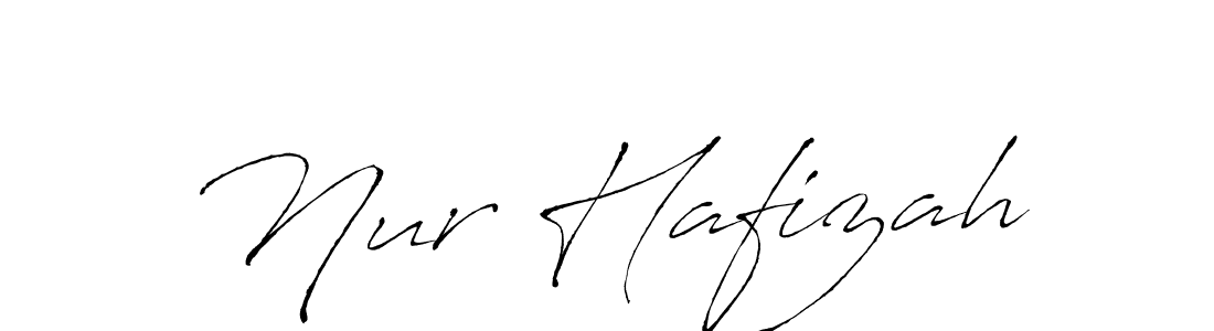Make a beautiful signature design for name Nur Hafizah. With this signature (Antro_Vectra) style, you can create a handwritten signature for free. Nur Hafizah signature style 6 images and pictures png