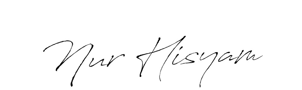 Make a beautiful signature design for name Nur Hisyam. Use this online signature maker to create a handwritten signature for free. Nur Hisyam signature style 6 images and pictures png