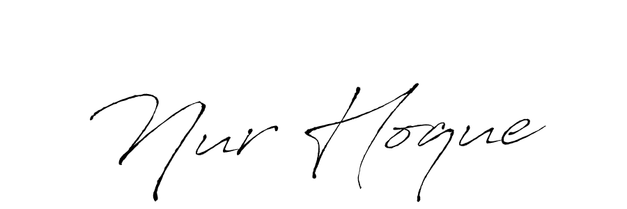 Design your own signature with our free online signature maker. With this signature software, you can create a handwritten (Antro_Vectra) signature for name Nur Hoque. Nur Hoque signature style 6 images and pictures png