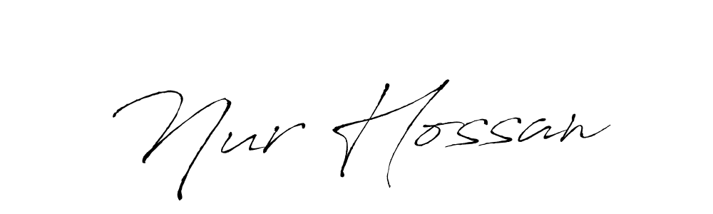 Nur Hossan stylish signature style. Best Handwritten Sign (Antro_Vectra) for my name. Handwritten Signature Collection Ideas for my name Nur Hossan. Nur Hossan signature style 6 images and pictures png