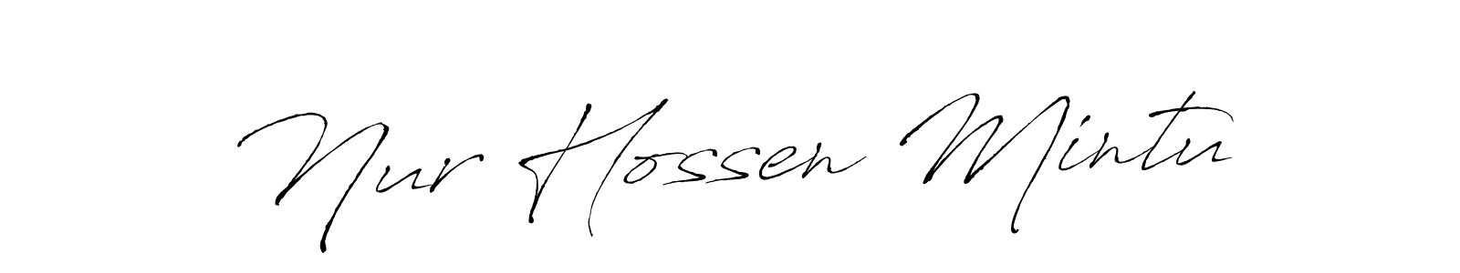 Here are the top 10 professional signature styles for the name Nur Hossen Mintu. These are the best autograph styles you can use for your name. Nur Hossen Mintu signature style 6 images and pictures png