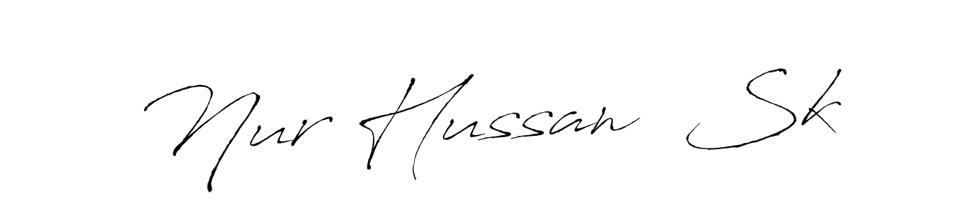 Similarly Antro_Vectra is the best handwritten signature design. Signature creator online .You can use it as an online autograph creator for name Nur Hussan  Sk. Nur Hussan  Sk signature style 6 images and pictures png