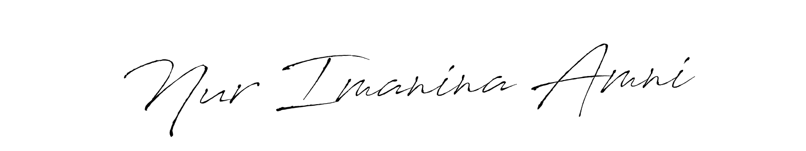 You can use this online signature creator to create a handwritten signature for the name Nur Imanina Amni. This is the best online autograph maker. Nur Imanina Amni signature style 6 images and pictures png