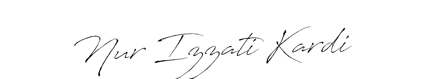 It looks lik you need a new signature style for name Nur Izzati Kardi. Design unique handwritten (Antro_Vectra) signature with our free signature maker in just a few clicks. Nur Izzati Kardi signature style 6 images and pictures png