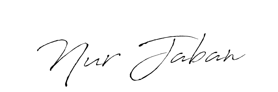 Nur Jaban stylish signature style. Best Handwritten Sign (Antro_Vectra) for my name. Handwritten Signature Collection Ideas for my name Nur Jaban. Nur Jaban signature style 6 images and pictures png