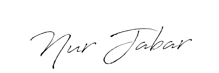 Also we have Nur Jabar name is the best signature style. Create professional handwritten signature collection using Antro_Vectra autograph style. Nur Jabar signature style 6 images and pictures png