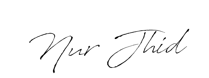 Make a beautiful signature design for name Nur Jhid. Use this online signature maker to create a handwritten signature for free. Nur Jhid signature style 6 images and pictures png