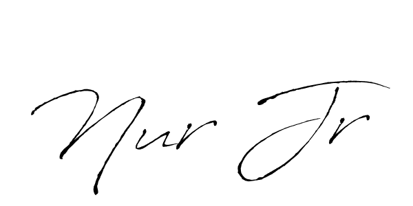 Once you've used our free online signature maker to create your best signature Antro_Vectra style, it's time to enjoy all of the benefits that Nur Jr name signing documents. Nur Jr signature style 6 images and pictures png