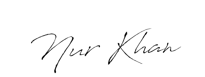 Nur Khan stylish signature style. Best Handwritten Sign (Antro_Vectra) for my name. Handwritten Signature Collection Ideas for my name Nur Khan. Nur Khan signature style 6 images and pictures png