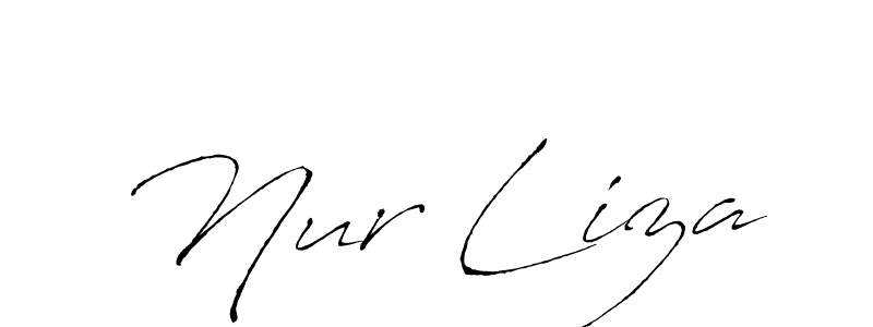 Create a beautiful signature design for name Nur Liza. With this signature (Antro_Vectra) fonts, you can make a handwritten signature for free. Nur Liza signature style 6 images and pictures png