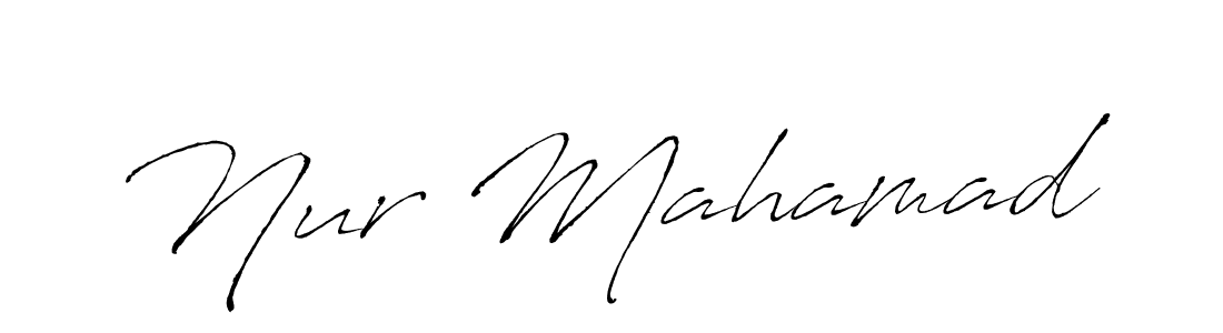 It looks lik you need a new signature style for name Nur Mahamad. Design unique handwritten (Antro_Vectra) signature with our free signature maker in just a few clicks. Nur Mahamad signature style 6 images and pictures png