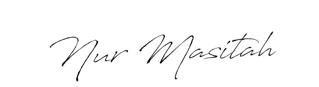 Also we have Nur Masitah name is the best signature style. Create professional handwritten signature collection using Antro_Vectra autograph style. Nur Masitah signature style 6 images and pictures png