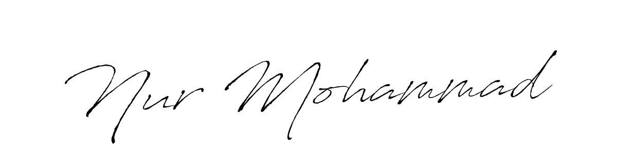 Use a signature maker to create a handwritten signature online. With this signature software, you can design (Antro_Vectra) your own signature for name Nur Mohammad. Nur Mohammad signature style 6 images and pictures png