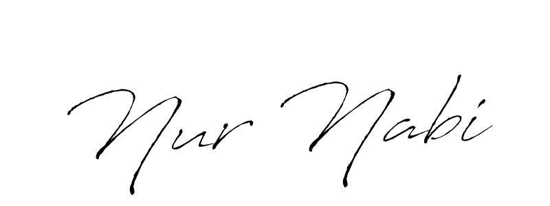 The best way (Antro_Vectra) to make a short signature is to pick only two or three words in your name. The name Nur Nabi include a total of six letters. For converting this name. Nur Nabi signature style 6 images and pictures png