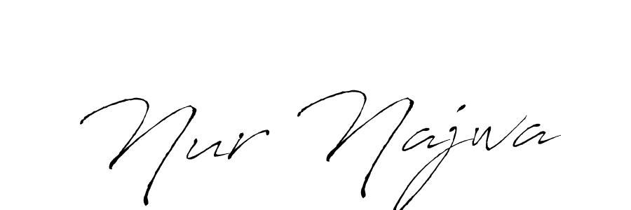 How to make Nur Najwa signature? Antro_Vectra is a professional autograph style. Create handwritten signature for Nur Najwa name. Nur Najwa signature style 6 images and pictures png