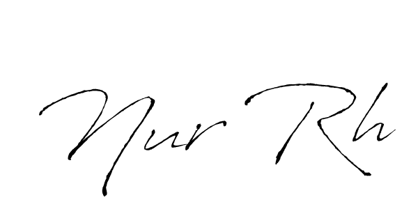 Design your own signature with our free online signature maker. With this signature software, you can create a handwritten (Antro_Vectra) signature for name Nur Rh. Nur Rh signature style 6 images and pictures png