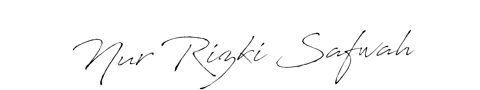 How to make Nur Rizki Safwah signature? Antro_Vectra is a professional autograph style. Create handwritten signature for Nur Rizki Safwah name. Nur Rizki Safwah signature style 6 images and pictures png