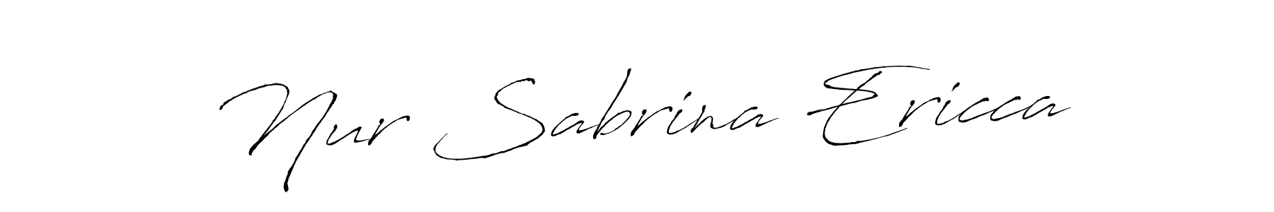 if you are searching for the best signature style for your name Nur Sabrina Ericca. so please give up your signature search. here we have designed multiple signature styles  using Antro_Vectra. Nur Sabrina Ericca signature style 6 images and pictures png