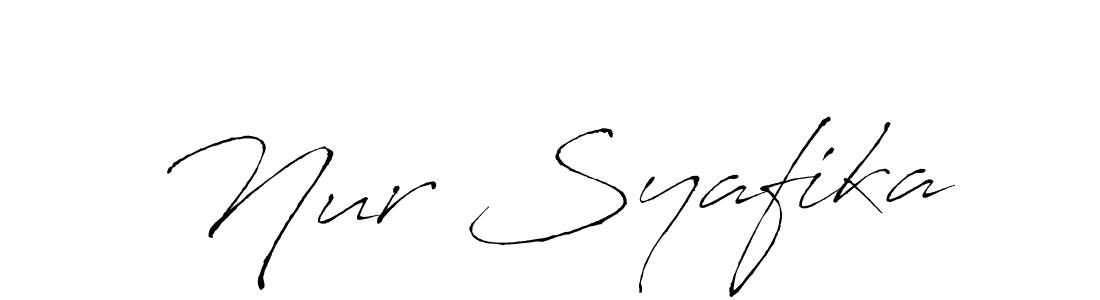 The best way (Antro_Vectra) to make a short signature is to pick only two or three words in your name. The name Nur Syafika include a total of six letters. For converting this name. Nur Syafika signature style 6 images and pictures png