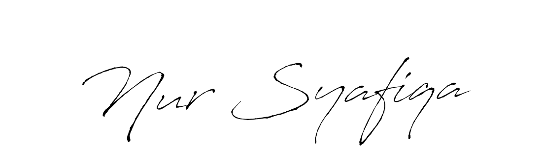 Nur Syafiqa stylish signature style. Best Handwritten Sign (Antro_Vectra) for my name. Handwritten Signature Collection Ideas for my name Nur Syafiqa. Nur Syafiqa signature style 6 images and pictures png