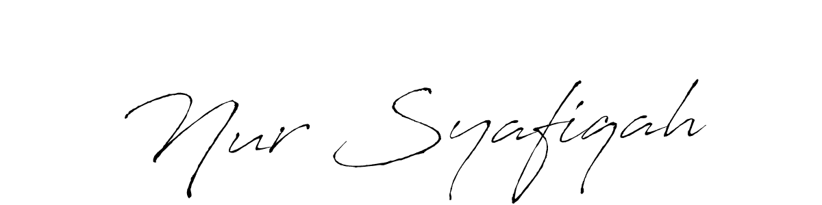 Nur Syafiqah stylish signature style. Best Handwritten Sign (Antro_Vectra) for my name. Handwritten Signature Collection Ideas for my name Nur Syafiqah. Nur Syafiqah signature style 6 images and pictures png