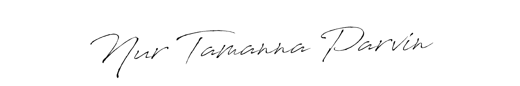 Antro_Vectra is a professional signature style that is perfect for those who want to add a touch of class to their signature. It is also a great choice for those who want to make their signature more unique. Get Nur Tamanna Parvin name to fancy signature for free. Nur Tamanna Parvin signature style 6 images and pictures png