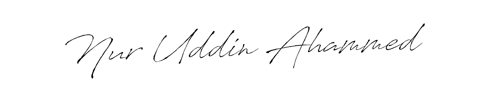 Nur Uddin Ahammed stylish signature style. Best Handwritten Sign (Antro_Vectra) for my name. Handwritten Signature Collection Ideas for my name Nur Uddin Ahammed. Nur Uddin Ahammed signature style 6 images and pictures png