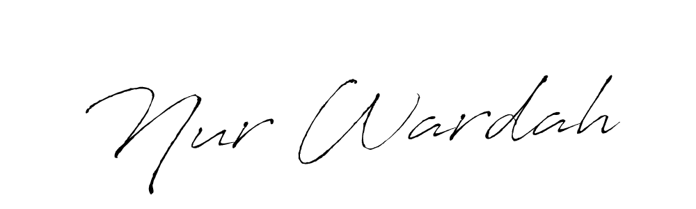 Antro_Vectra is a professional signature style that is perfect for those who want to add a touch of class to their signature. It is also a great choice for those who want to make their signature more unique. Get Nur Wardah name to fancy signature for free. Nur Wardah signature style 6 images and pictures png