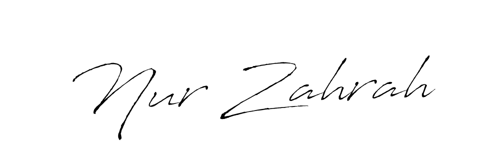 Also You can easily find your signature by using the search form. We will create Nur Zahrah name handwritten signature images for you free of cost using Antro_Vectra sign style. Nur Zahrah signature style 6 images and pictures png