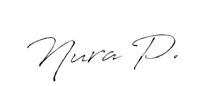This is the best signature style for the Nura P. name. Also you like these signature font (Antro_Vectra). Mix name signature. Nura P. signature style 6 images and pictures png